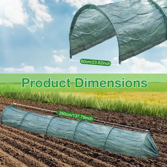 Pare-soleil pour plantes portables, Tunnel de jardin, serre, maille avec cadre en métal, accessoires