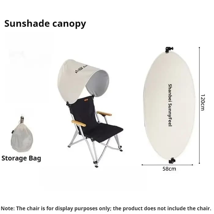 Abri de chaise de plage en plein air, Mini pare-soleil pliant, léger, abri de Camping, équipement Po