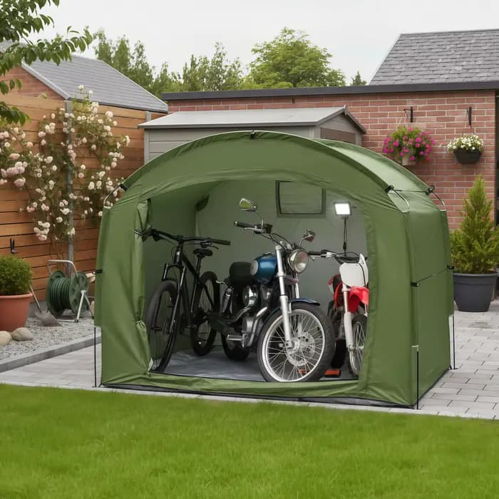 Abri portable pour vélo d'extérieur avec tissu Oxford épaissi, auvent de protection personnel pour l