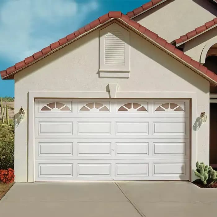 Grande porte de garage électrique moderne en aluminium, sectionnelle isolée de luxe, vente en gros