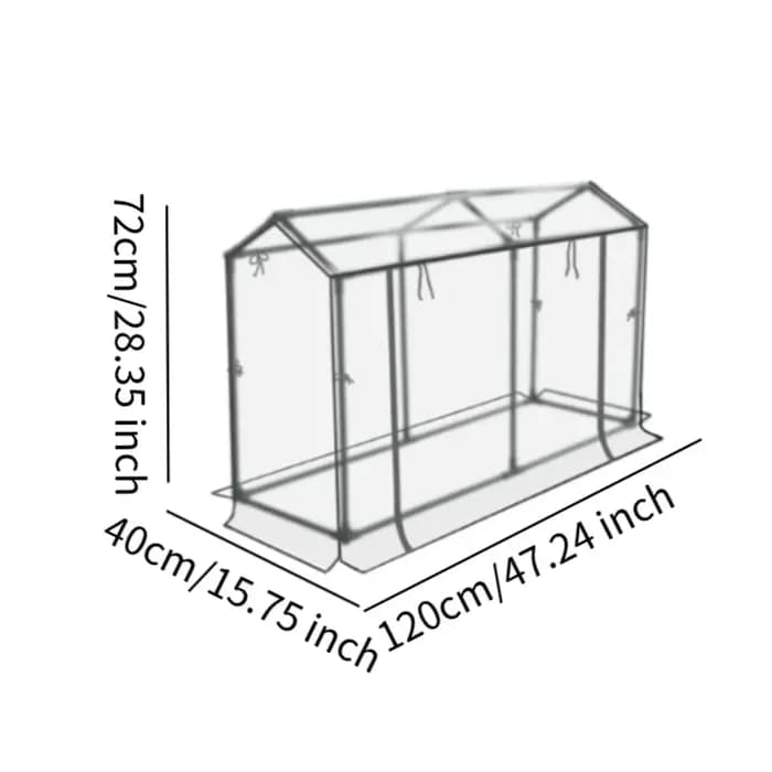 Tente transparente pour plantes, mini serre, jardin, pépinière, kit de maison verte portable, couver