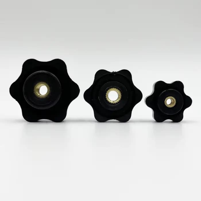 Serrer l'écrou prune serrer à la main écrous poignée filetage étoile mécanique noir écrous bouton de