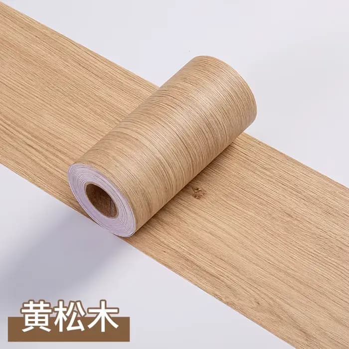 Autocollants muraux pour plinthes en Imitation de Grain de bois épais, 1 rouleau, décoration d'angle