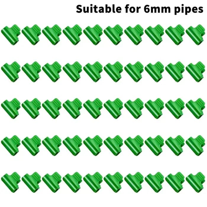 50 clips de serre en plastique vert robustes, anti-vent, pour fixer le paillis, la bâche et les couv