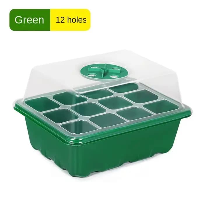 Plateau de semis 6/12 alvéoles avec mini-serre et trous de ventilation, base de germination pour pla