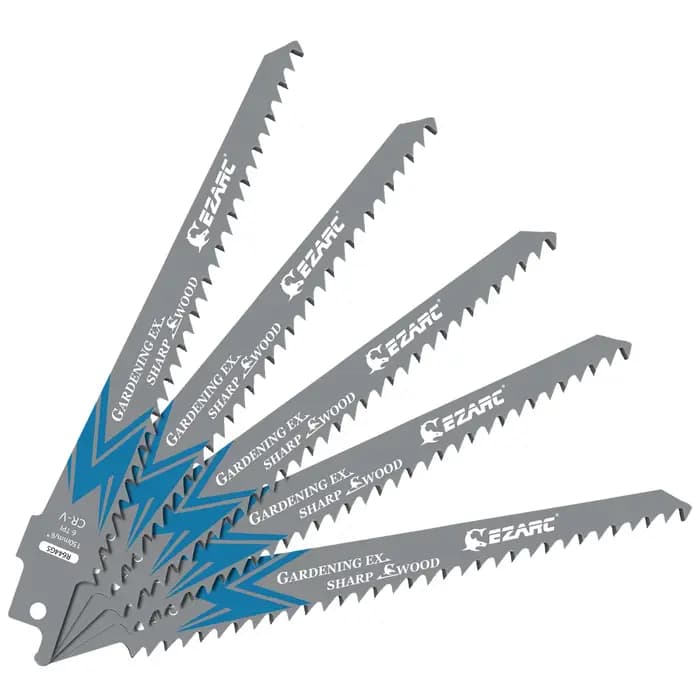 EZARC lames de scie alternative pour l'élagage du bois, 150mm 6TPI /225mm 5TPI CRV lames de scie à d