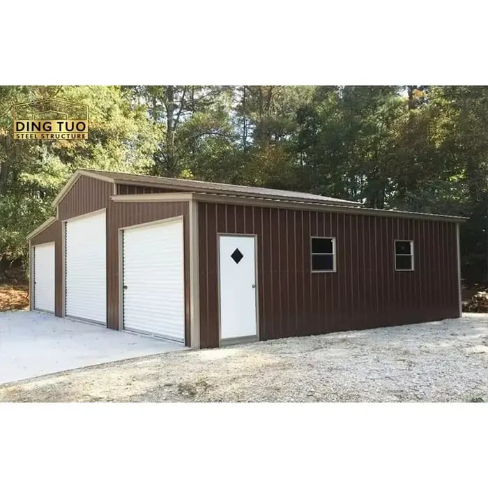Garage en acier Q390 haute résistance, directement de l'usine, préfabriqué pour une assemblage facil