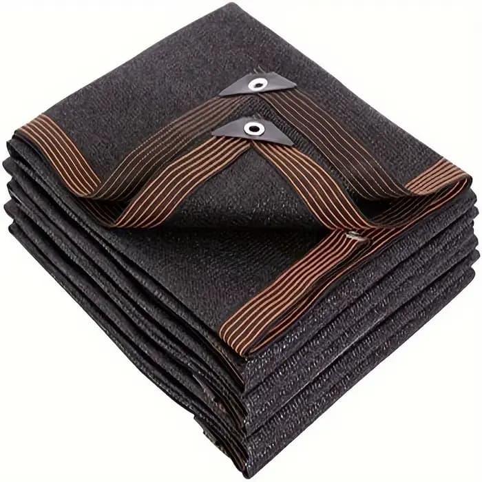 Filet pare-soleil noir, couverture de serre de plantes, clôture en maille, écran de confidentialité,