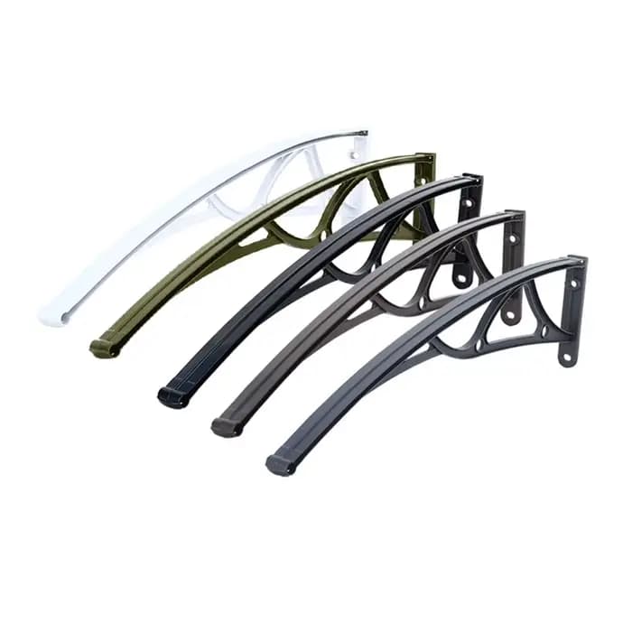 Abri de voiture en aluminium courbé avec toit en polycarbonate anti-UV, abri de stationnement imperm