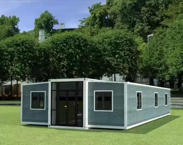 Maisons préfabriquées 100 M.2 4 chambres, conteneur préfabriqué, maison d'installation solaire assem