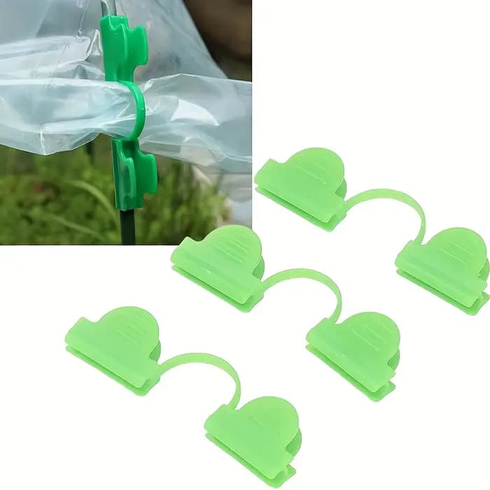 30 pinces en plastique pour serre, clips de fixation pour film de serre et filet d'ombrage, clips en