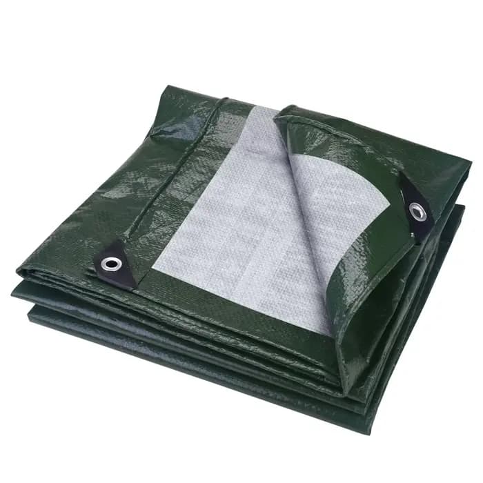 Bâche imperméable robuste avec œillets, couverture multi-usages pour terrasse extérieure, jardin, vé