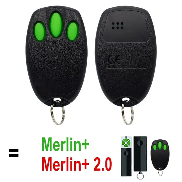 Télécommande universelle pour porte de garage Merlin E960M Security+2.0, compatible avec l'ouvre-por