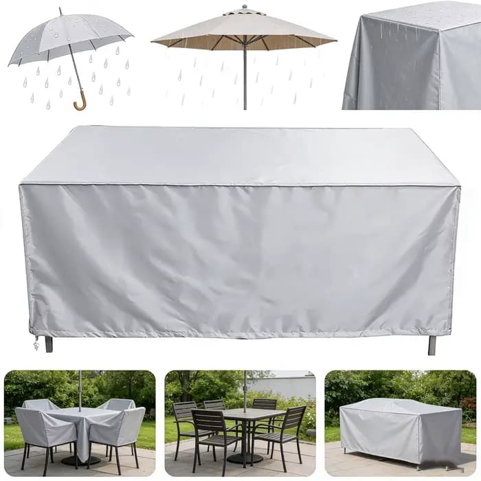 Housse de protection pour mobilier de jardin, housse de table d'extérieur, housse de table de jardin