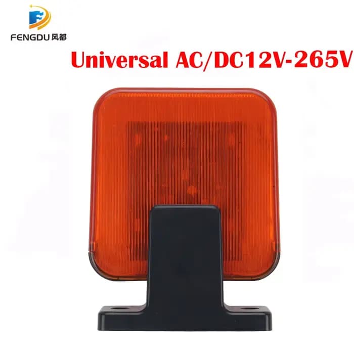 Lampe d'alarme extérieure pour porte de Garage 12-265V AC/DC, lampe Flash clignotante LED pour porte