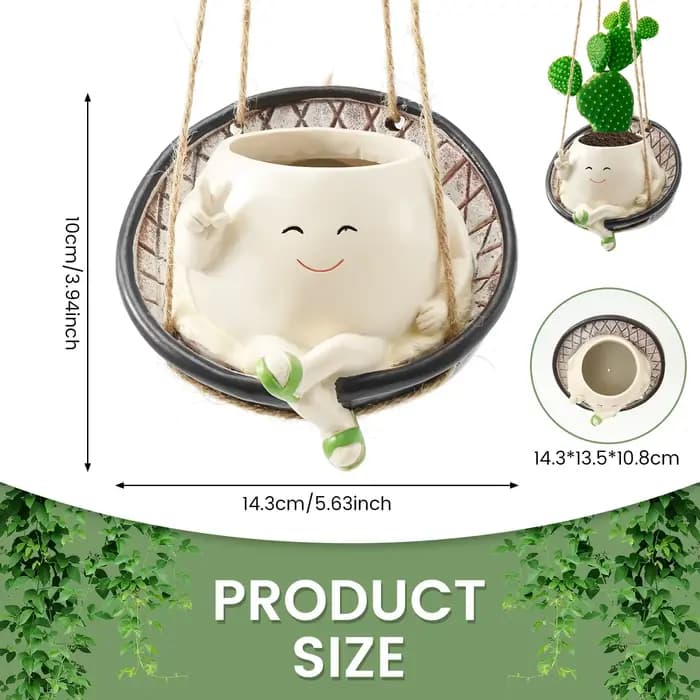 Pot de jardinière en résine synthétique