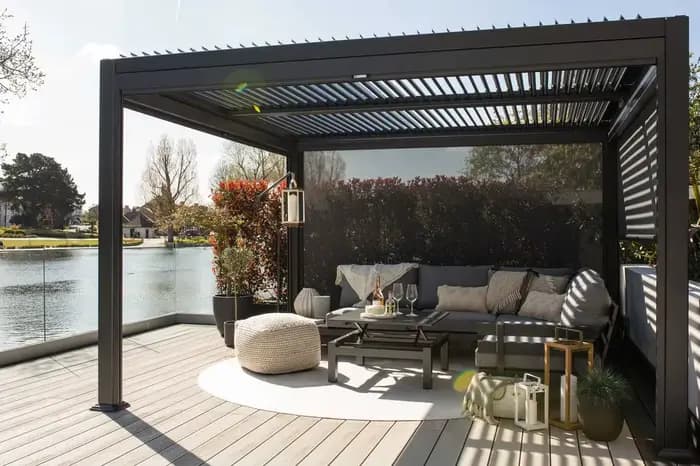 Pergola pare-soleil extérieure 3x6 4x6
