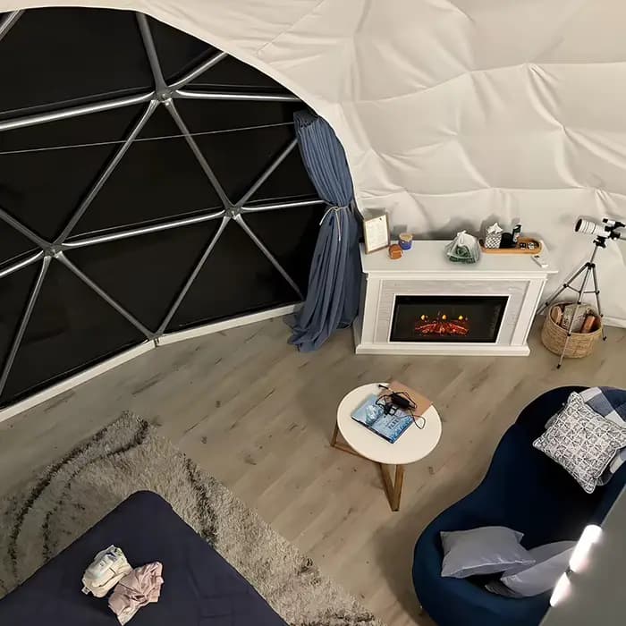 Serre géodésique de luxe pour l'extérieur