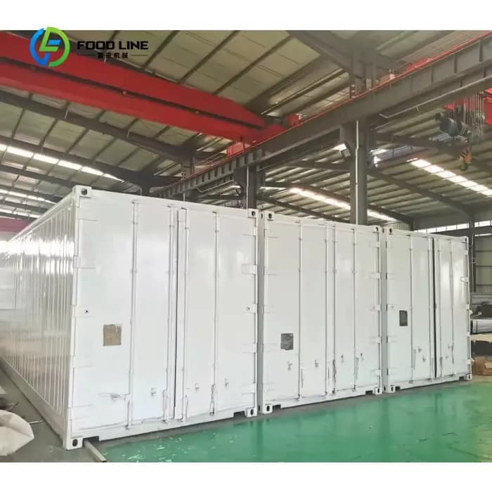 Serre conteneurisée sur mesure 40FT/20FT Superfarm avec système hydroponique NFT pour la culture de légumes-feuilles
