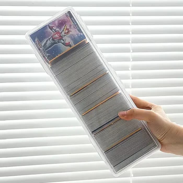 Boîte de rangement compartimentée en plastique transparent