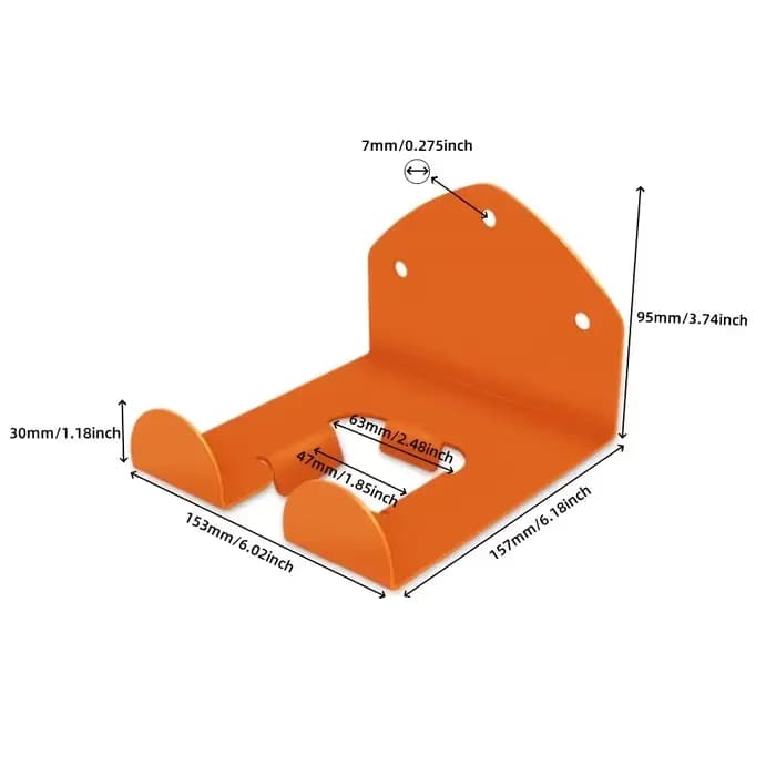 1 support de rangement de garage en fer robuste