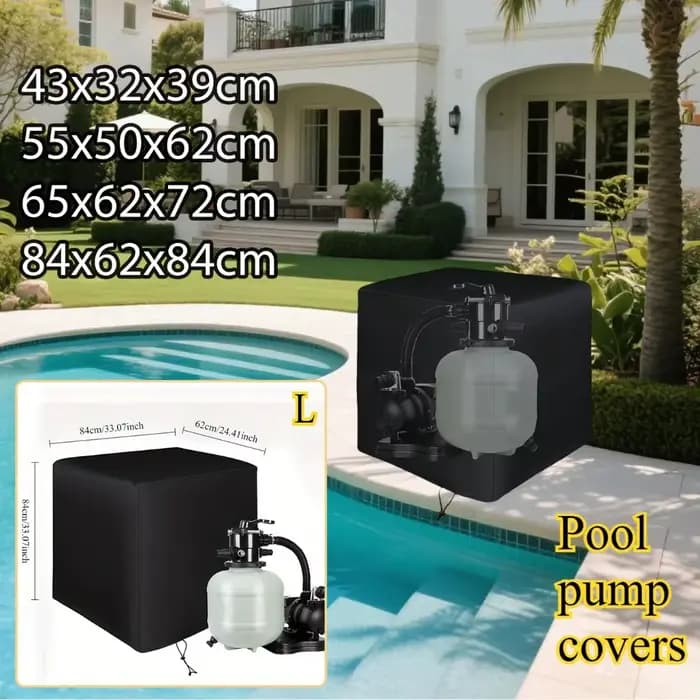 Couverture de pompe de piscine résistante aux intempéries