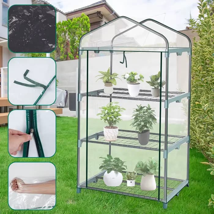 Serre de jardin transparente