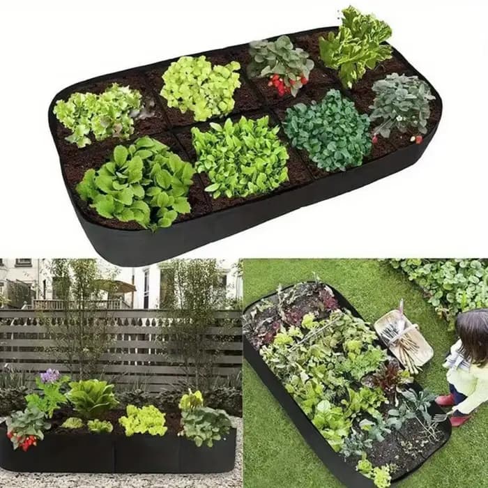 Lit de jardin surélevé en tissu feutré