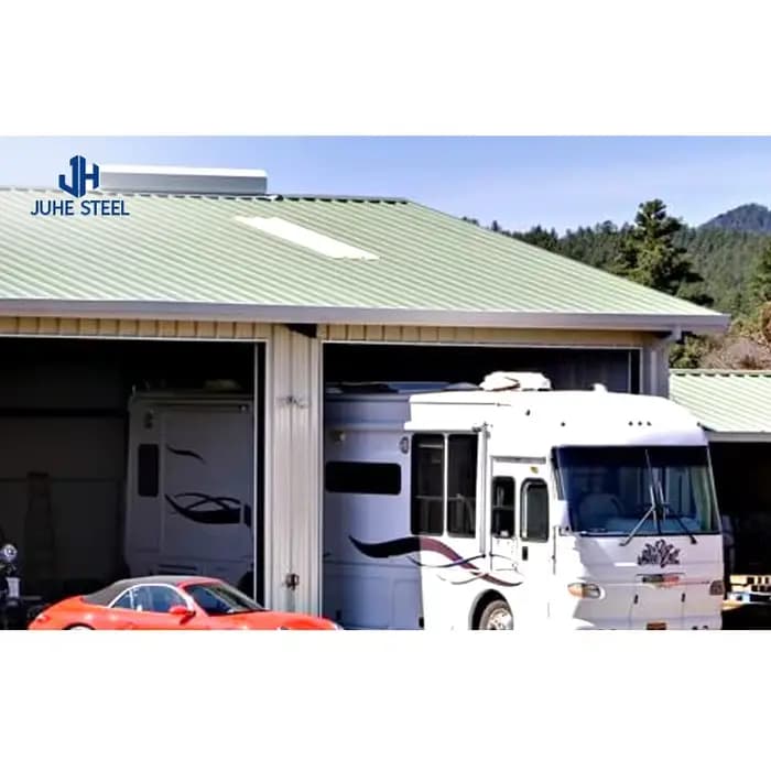 Garage pour voiture en structure acier