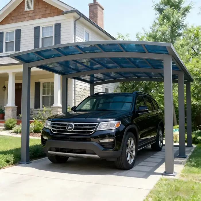 Auvent de protection anti-UV en polycarbonate