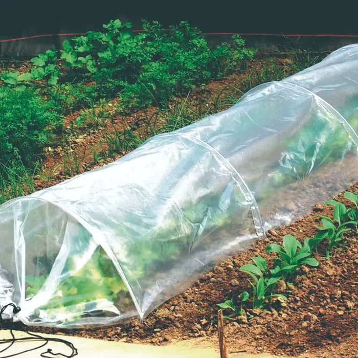 Couvercle en plastique pour Tunnel de plantation en maille agricole de 3 mètres (support non inclus)