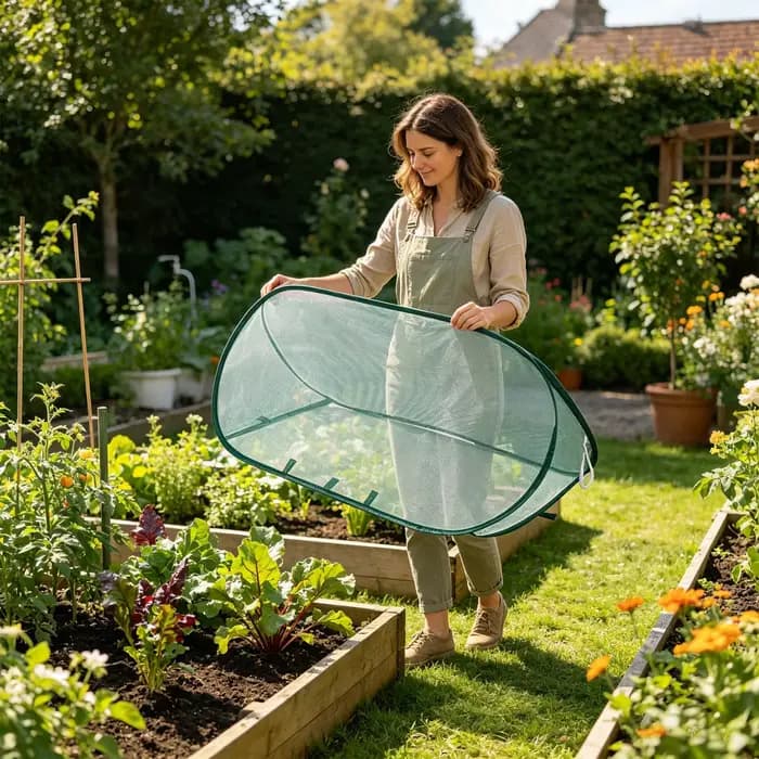 Couverture en filet pour plantes de jardin
