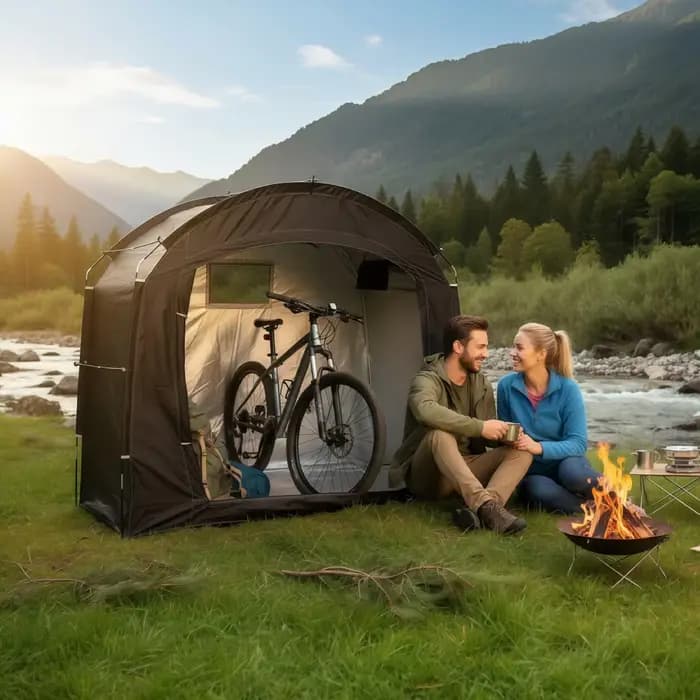 Abri de vélo portable pour l'extérieur avec tissu Oxford épaissi