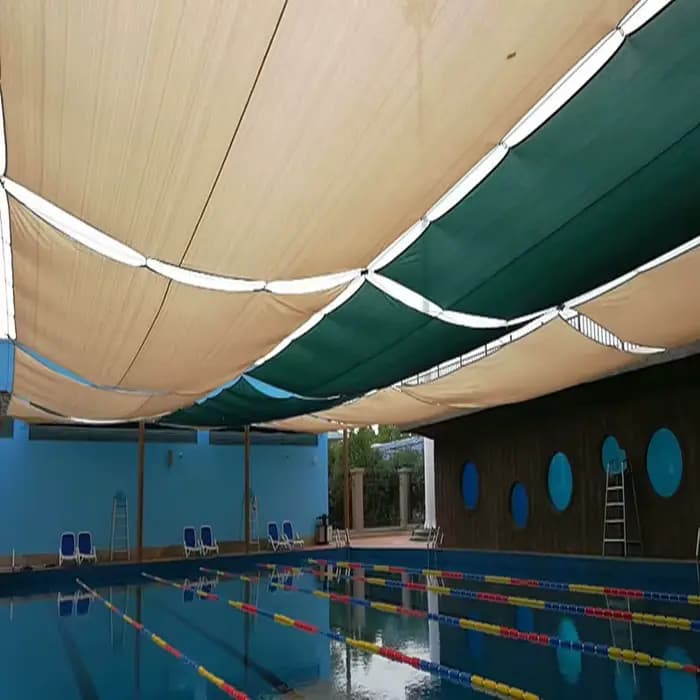Voile d'ombrage rectangulaire en HDPE 3x4 m