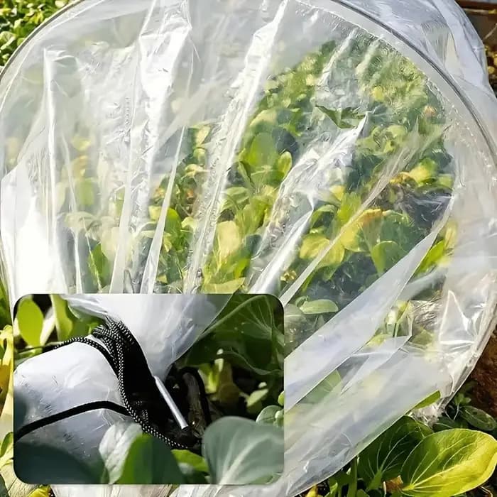 Couverture de tunnel de serre de jardin en polyéthylène transparent
