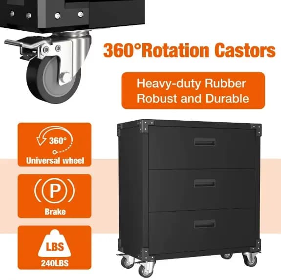 Armoire à outils en acier de haute qualité