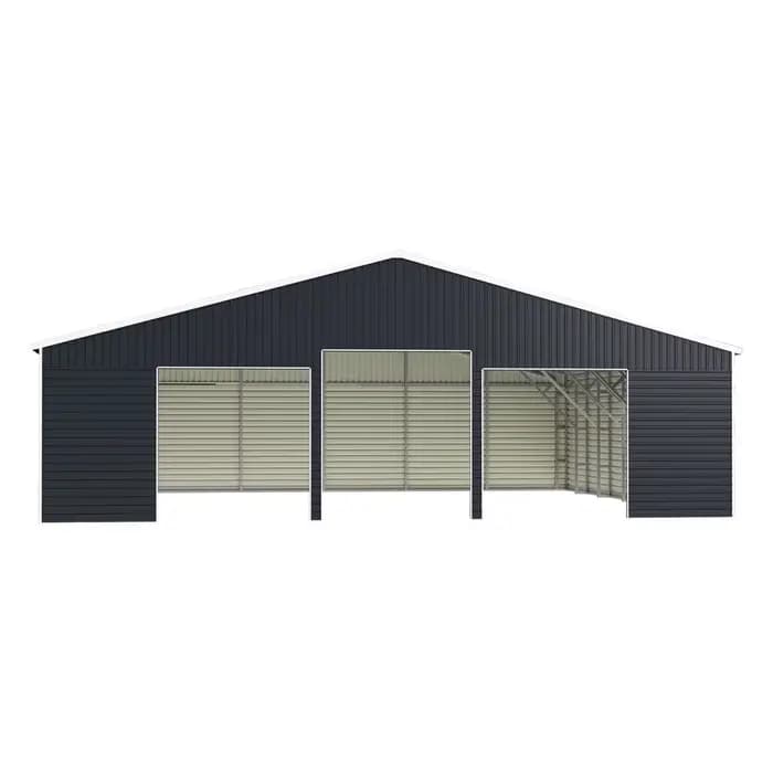 Structure de garage en acier galvanisé de haute qualité
