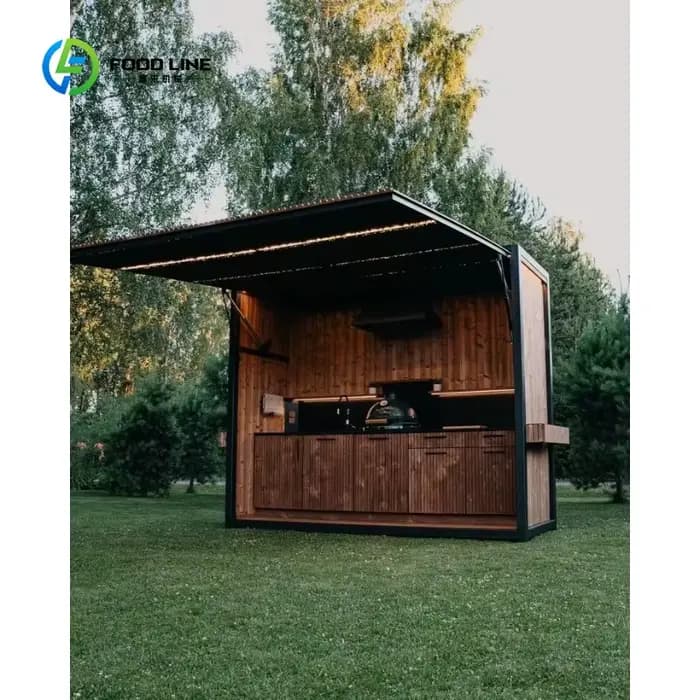 Abri de cuisine extérieur modulaire moderne personnalisé