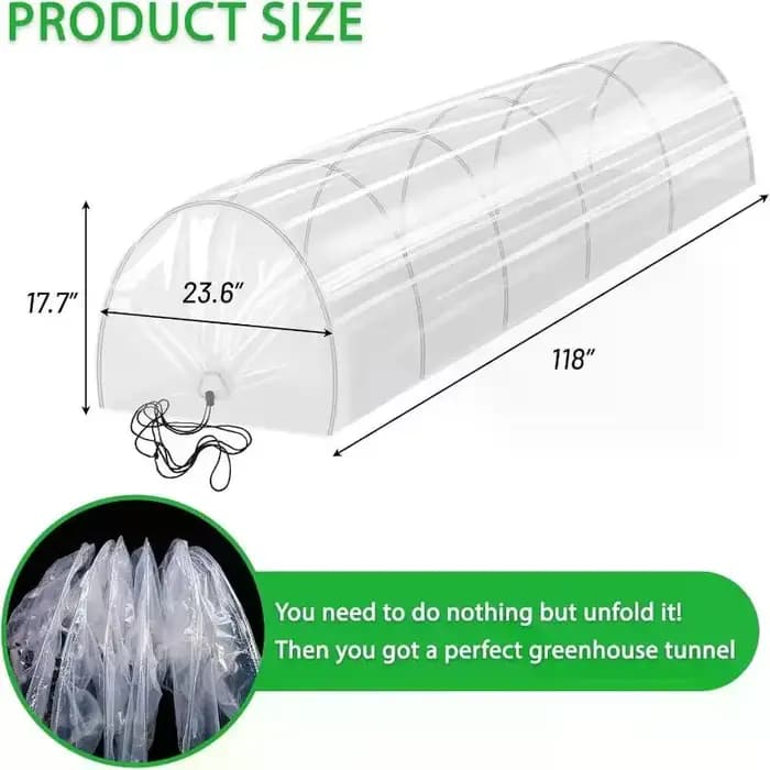 Jardin extérieur serre Tunnel ombre filet couverture Portable Cloche cerceaux