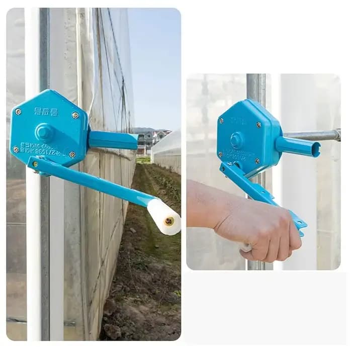 Dispositif de ventilation manuel pour serre BSEVB - Outil vert pour ferme/ferme animale