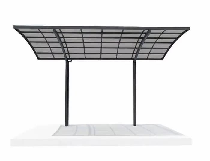 Abri de voiture extérieur avec toit arqué en polycarbonate, abri de voiture en PVC, garage en métal étanche pour le stationnement, infraction