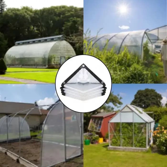 Bâche transparente en polyéthylène pour jardin