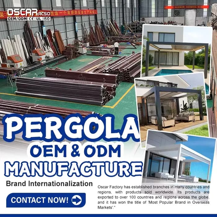 Pergola en aluminium à persiennes de couverture de Patio de jardin de luxe de 4m X 4m