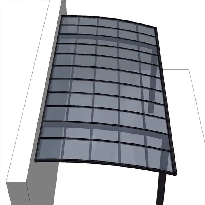 Auvent d'auvent en Polycarbonate cadre en aluminium Carport Carports voiture Garage abri