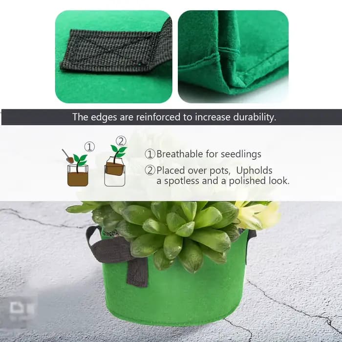 Sacs de Culture en Tissu Vert pour Jardin