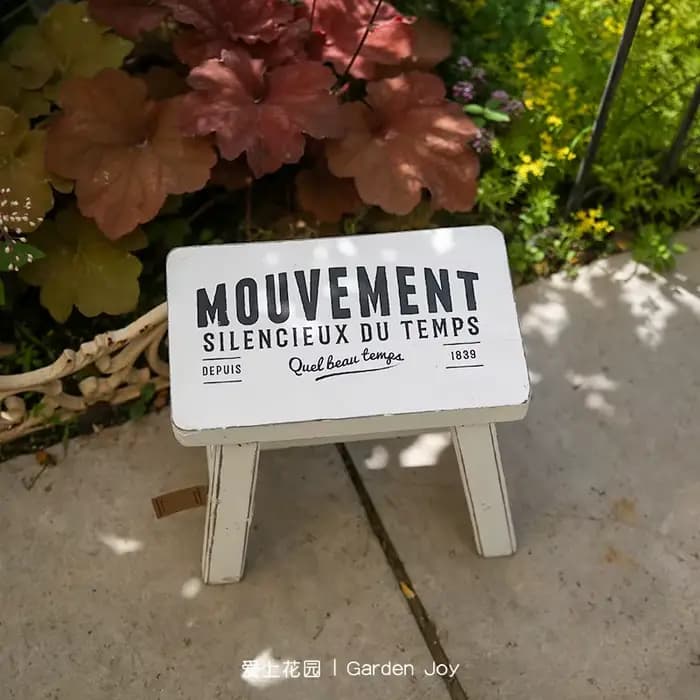 Banc de fleurs ancien en bois pour jardin et cour