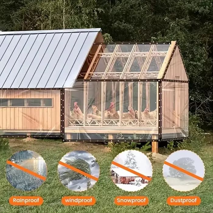 Bâche imperméable transparente