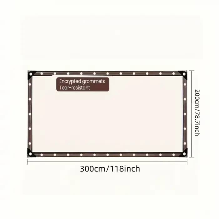 Bâche imperméable hautement transparente 2x3m 2x4m