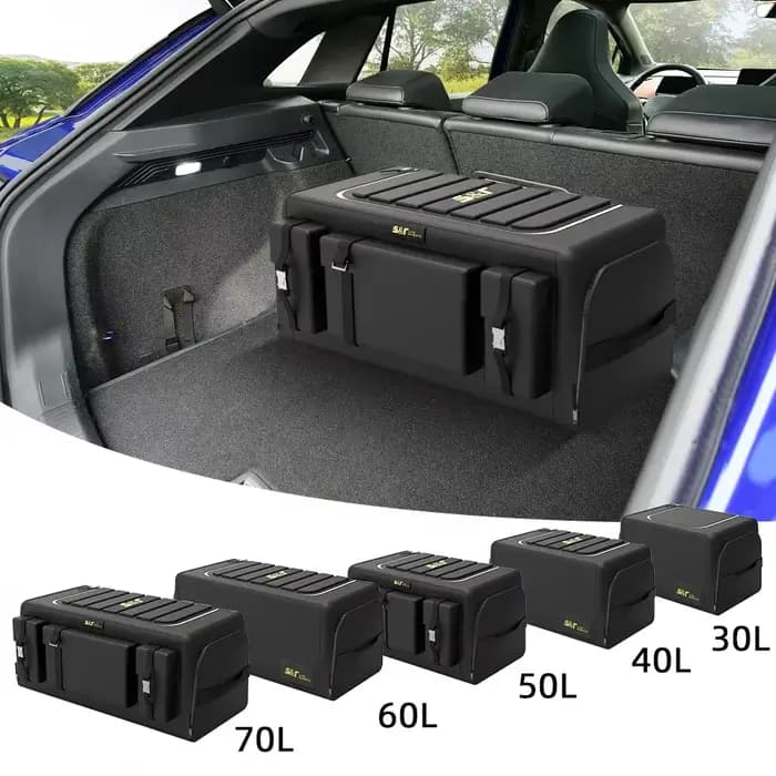 Organisateur de rangement de coffre avec couvercle