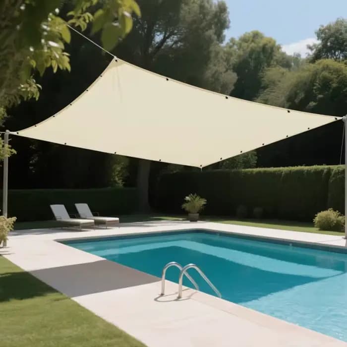 Toile d'ombrage 2x3/3x4/4x5/M imperméable pour extérieur